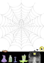 Fall Festival Halloween Witch and Ghost stationery paper downloads