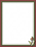 print our free autumn flowers stationery borders