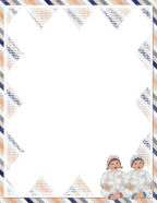 baby twins invites or letters meeting baby