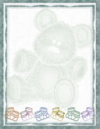 bears and booties for children stationeries
