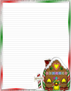 Christmas holiday free stationery for the perfect card or holiday letter.