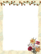 floral themed stationery papers for free downloads to print