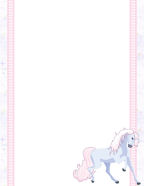 free unicorn stationery papers for pastel letters or scrapbook papers