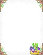 free nature stationery to print with bright colored stencil designs for computer scrapbooks