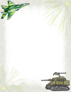 military clipart embellishments fighter jets and tanks