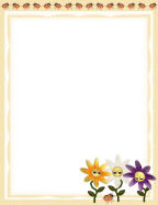 free garden flower or summer stationery for computer letters or hand writing