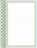 free spring stationery with garden trellis and flowers or floral