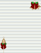 free winter bells for christmas stationery