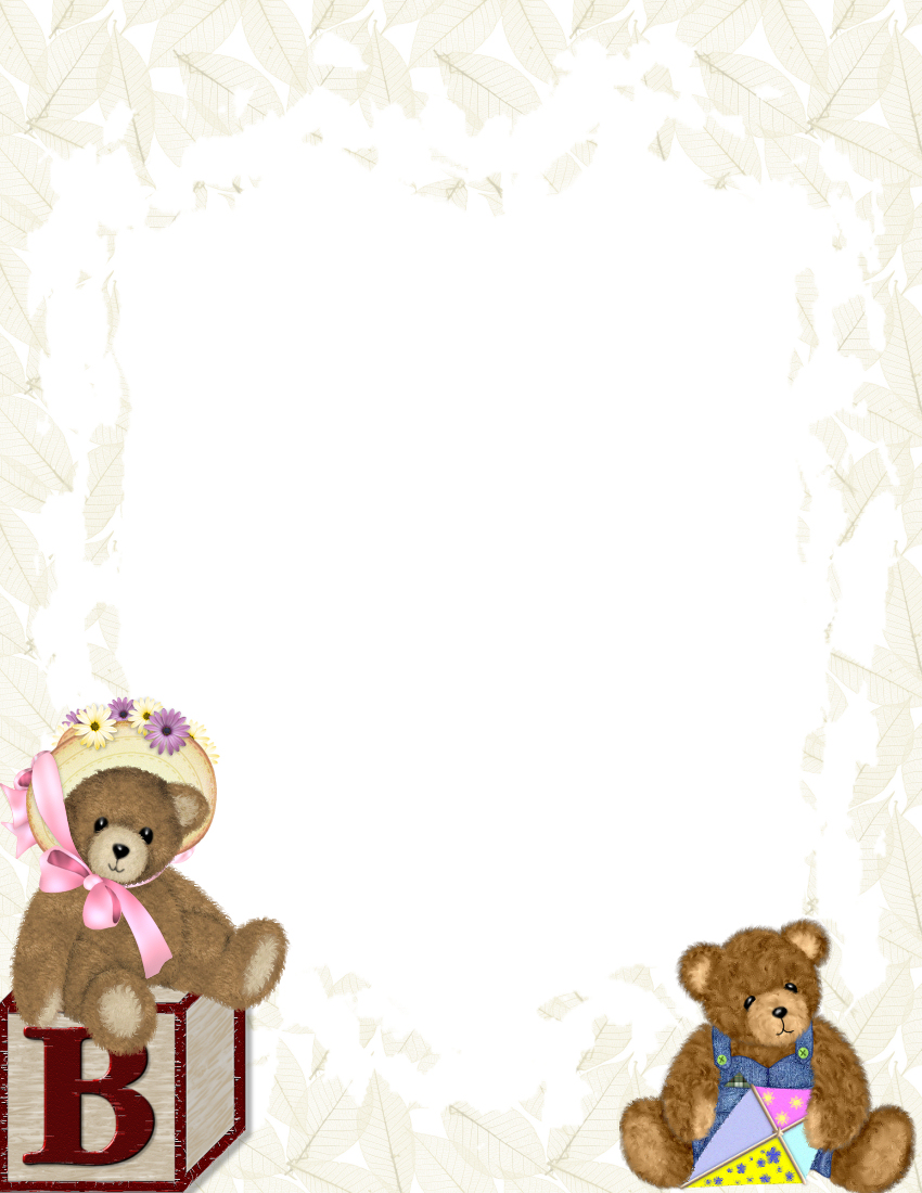 Baby Themed FREE Stationery Template Downloads